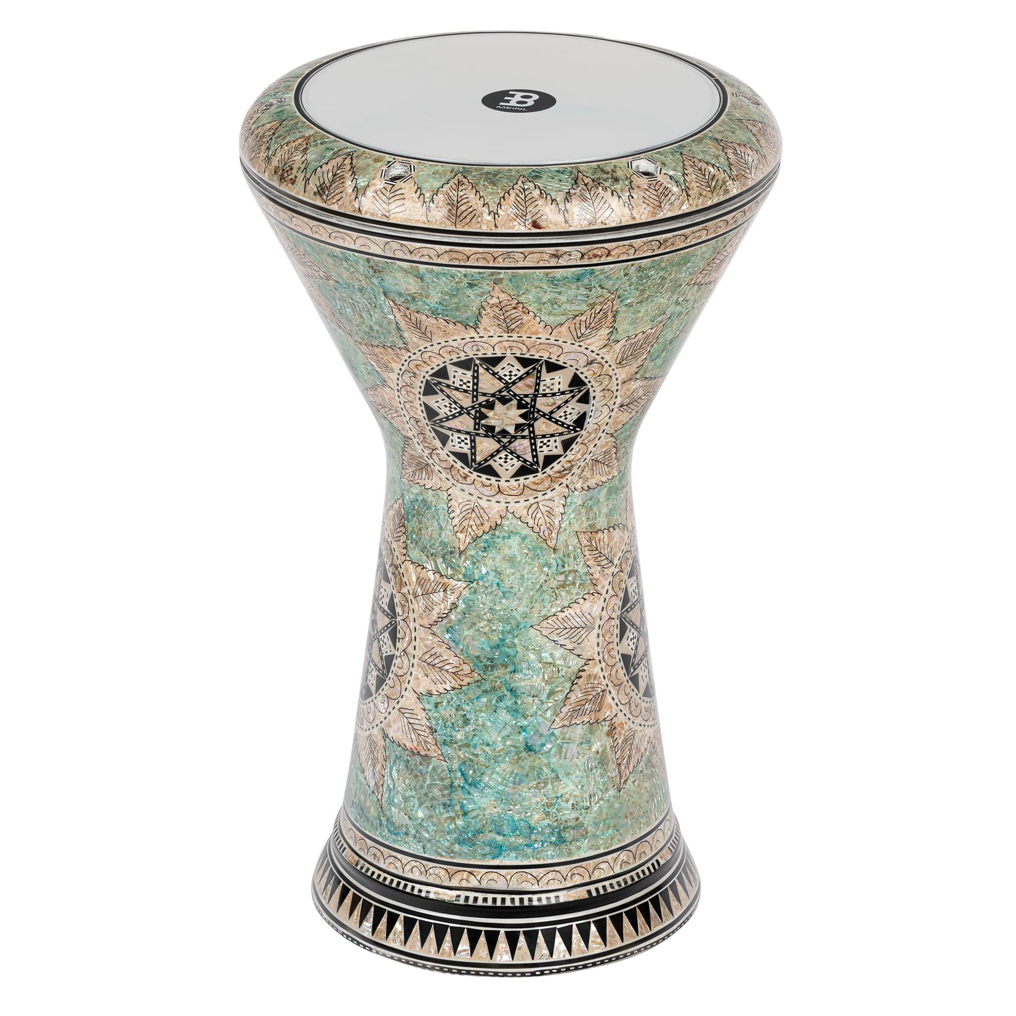 Meinl AEED4 Doumbek 9" White Pearl, Mosaik Queen